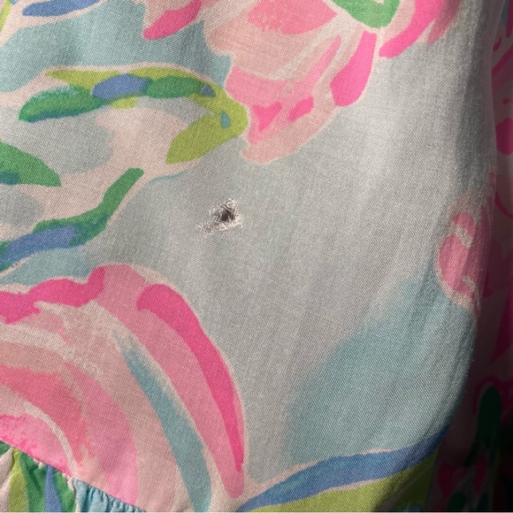 Lily Pulitzer off the shoulder Nevie rayon top size M - Picture 4 of 5